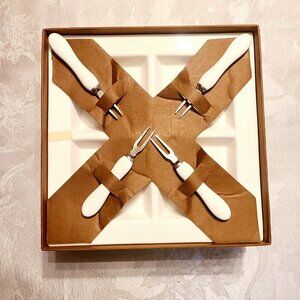 *3 for $30* Verdici White Ceramic Serving Dish with Matching Cocktail Forks